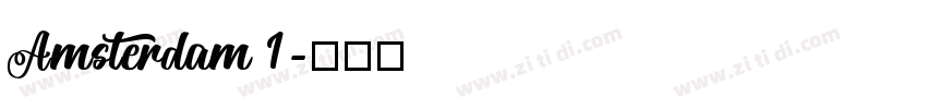 Amsterdam 1字体转换
